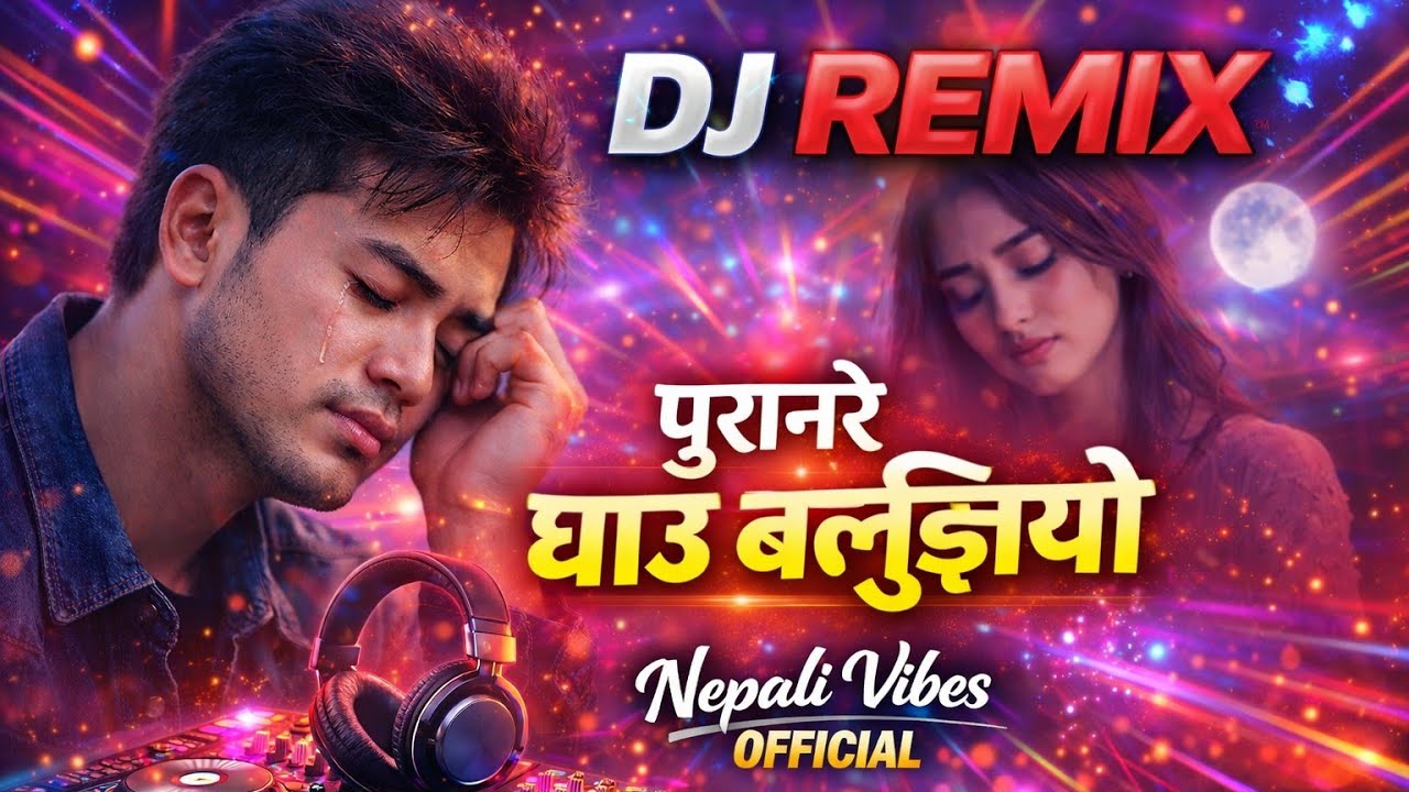 पुरानै घाउ बल्झियो – DJ Remix | Sad Love Nepali Song Remix | Nepali Vibes Official 🎧