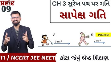 Class 11 CH 03 સુરેખ પથ પર ગતિ | સાપેક્ષ ગતિ with JEE NEET concept