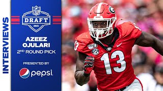 Azeez Ojulari's FIRST Interview as a Giant | Giants Draft Azeez Ojulari