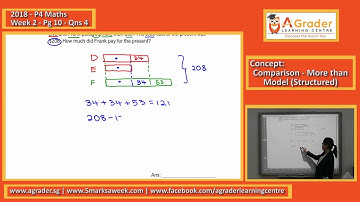 2018 - P4 Maths - Week 2 - Pg 10 - Q4 (Comparison - More than Model (Structured))