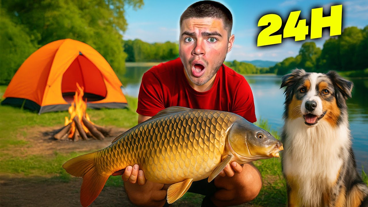 24H POUR PÊCHER LA PLUS GROSSE CARPE DU LAC ! 😱