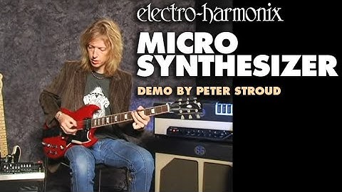 Electro-Harmonix Micro Synthesizer Analog Guitar Microsynth Pedal (Demo by Peter Stroud)