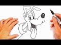 How to draw pluto dog from disney