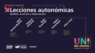 Lecciones autonómicas: gestión, acuerdos y desacuerdos