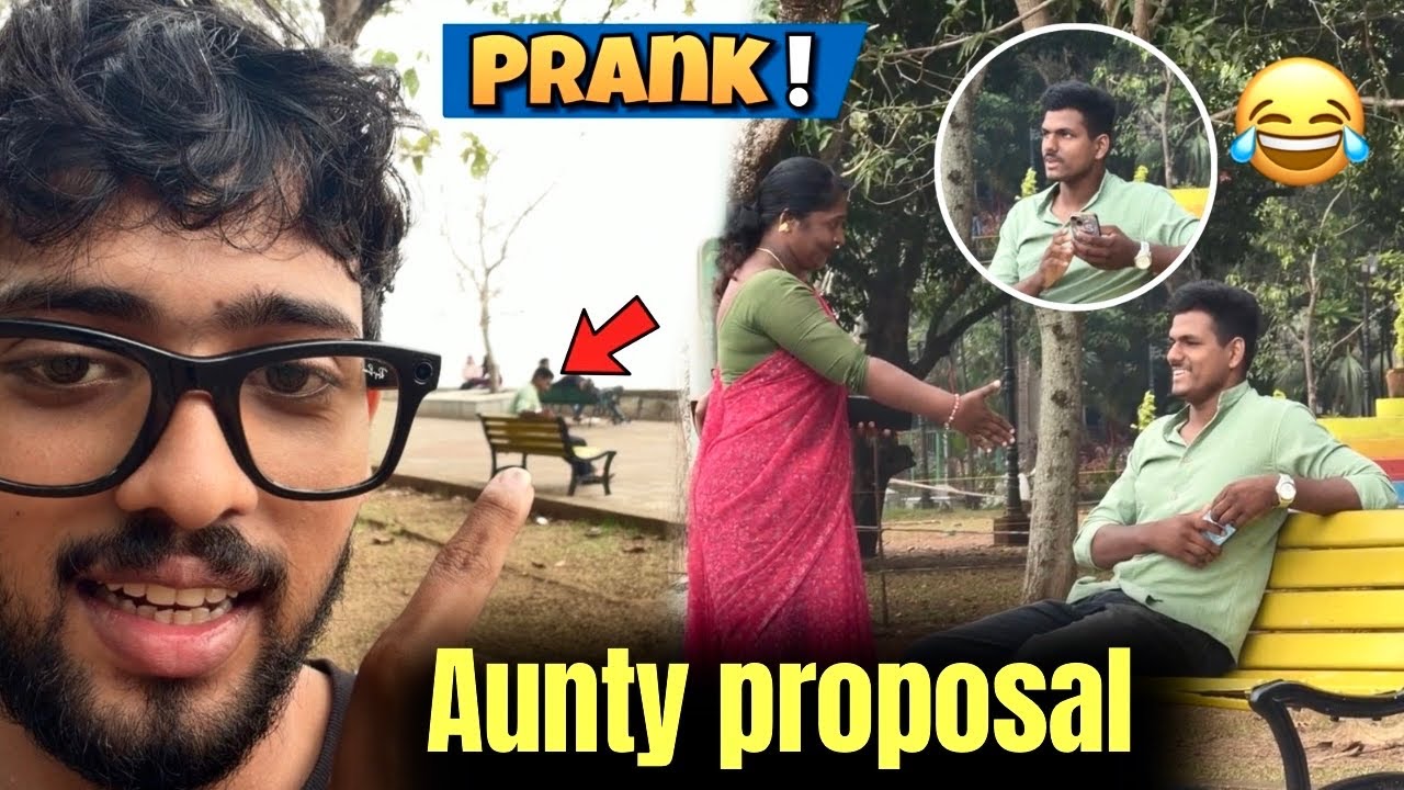 Aunty proposal prank!👀🔥പണികൊടുത്തു😂 
