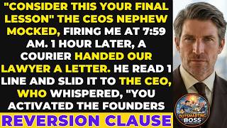 He Terminated Me at 7:59 AM. By 9 AM, I Activated the Founder's Clause. | #CorporateChess screenshot 4