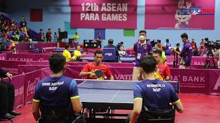 Cambodia Para table tennis beat Singapore