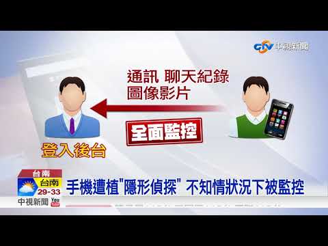 木馬程式藏手機! 小心一舉一動全曝光│中視新聞 20180525