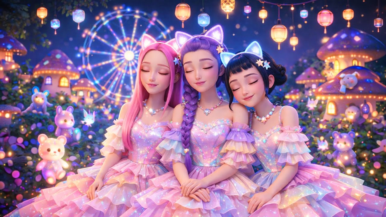 Руми, Мира и Зои спят в волшебном ночном карнавале — засыпайте мгновенно 💕 Быстро победите бессон...