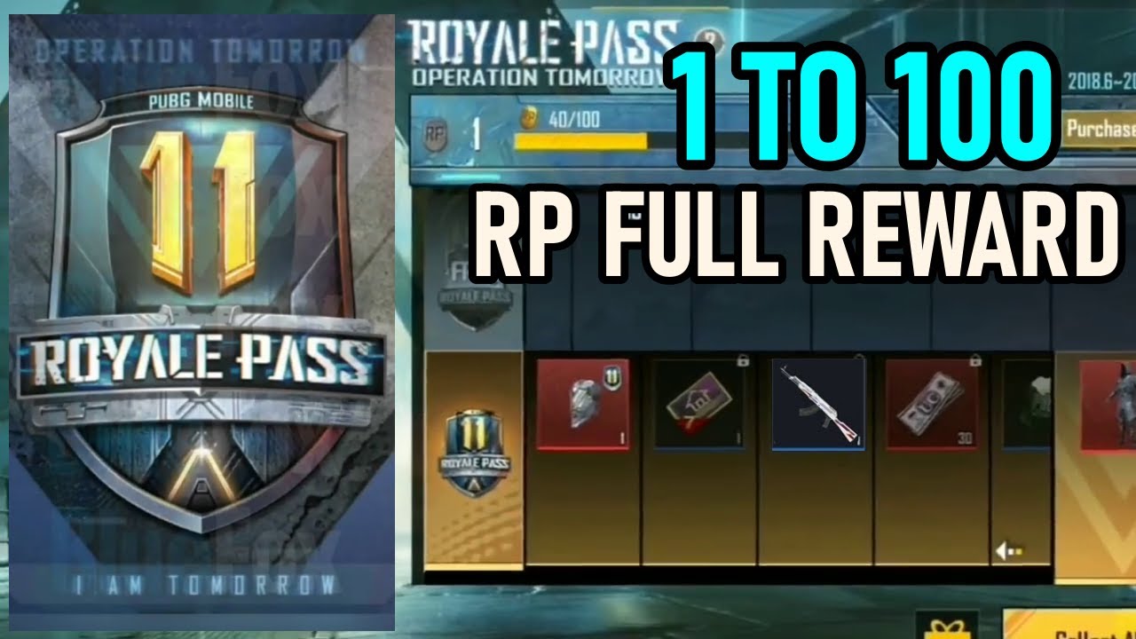 1 to 100 RP Rewards First Look Season 11 Royale Pass|Confirmed Leaks ...