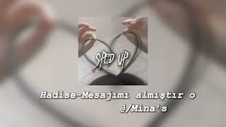 Hadise-Mesajımı Almıştır O/Speed Up/#keşfet #speedupsongs #anasayfa Resimi