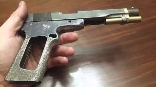 Steampunk 1911 Projects Video 10: Gun A Frame Rails Cut, slide
