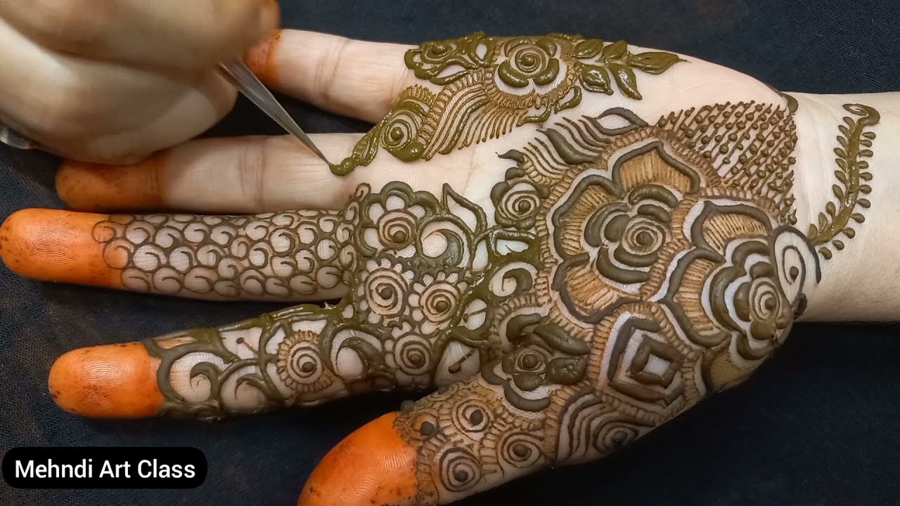 New Khafif Mehndi design Front hand || Chex Mehndi design