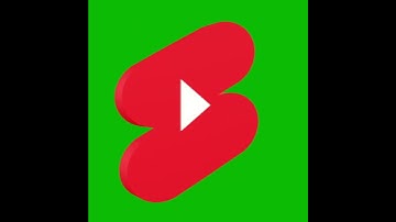 Green screen 3D YouTube Button