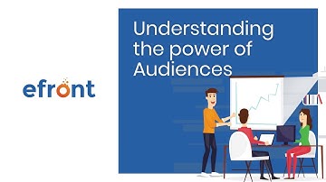 How to create Audiences in eFront