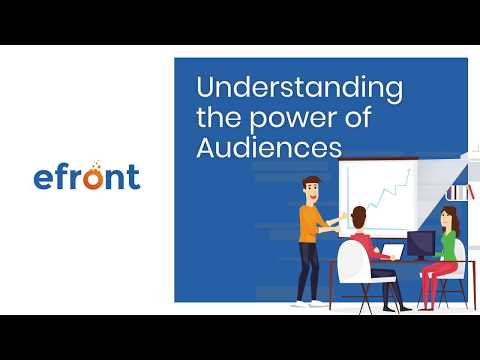 How to create Audiences in eFront