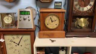 Antique Sessions Adamantine Mantle Clock (FULLY FUNCTIONAL!)