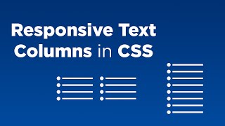 Responsive Columns of Text in CSS Net Worth