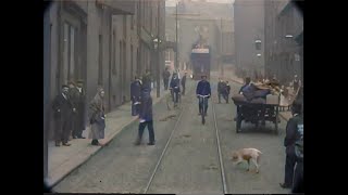 1900 - Streetcar Ride Through an English Town [Colorized by AI]