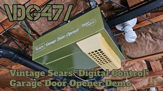 Vintage Sears 'Digital Control' Garage Door Opener Demo