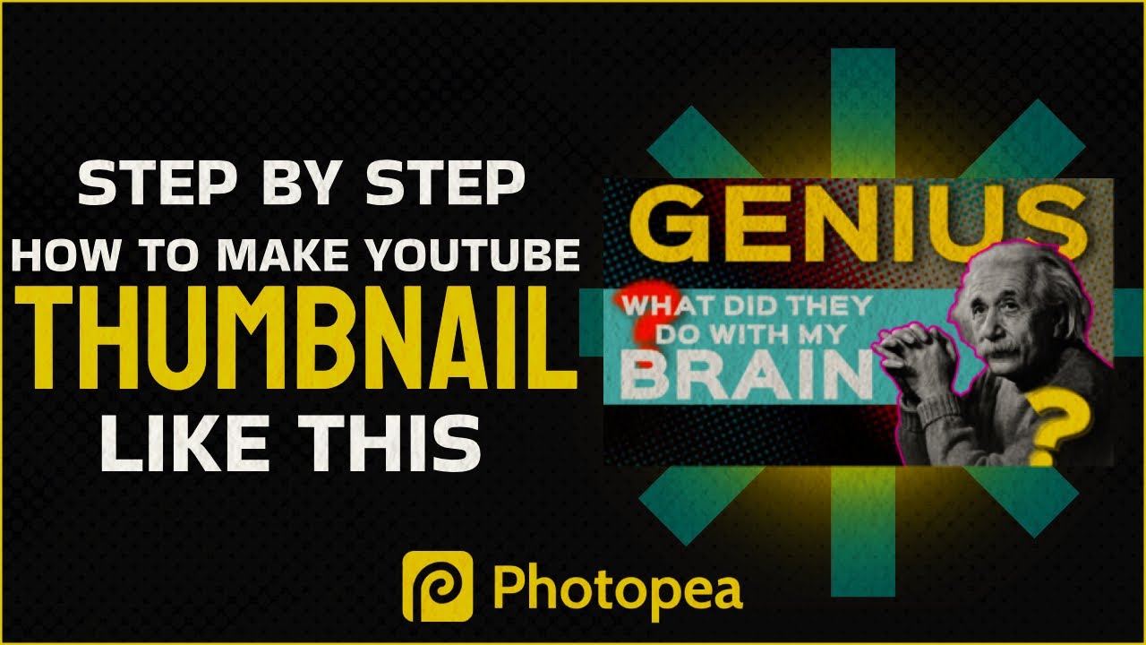 HOW TO MAKE A PROFESSIONAL THUMBNAIL LIKE THIS #photoshop #photopea #thumbnaileditor #thumbnail #new
