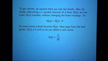Prof. Edward Witten, "Fermions and Topological Phases I", Part 2 of 5