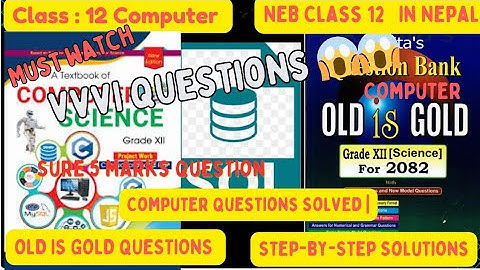 💻 Class 12 Computer Science | SQL DBMS | One Shot Video | Sure 5 Marks Question for NEB Board Exam