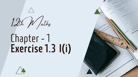 12th Maths Exercise 1.3 I(i) sums APPLICATION OF MATRICES AND DETERMINANTS: TN
