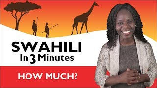 Learn Swahili - Swahili in Three Minutes - How much?