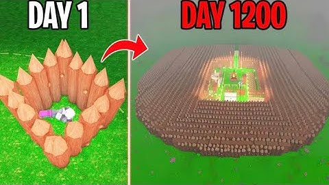 1200 Days to Build a Best Strongest Base Ever in 99 Nights in The Forest