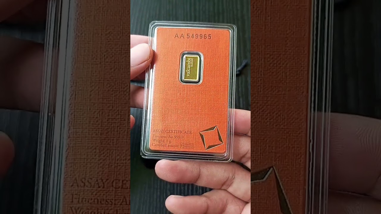 Valcambi Suisse 24k 1g Gold Bar 