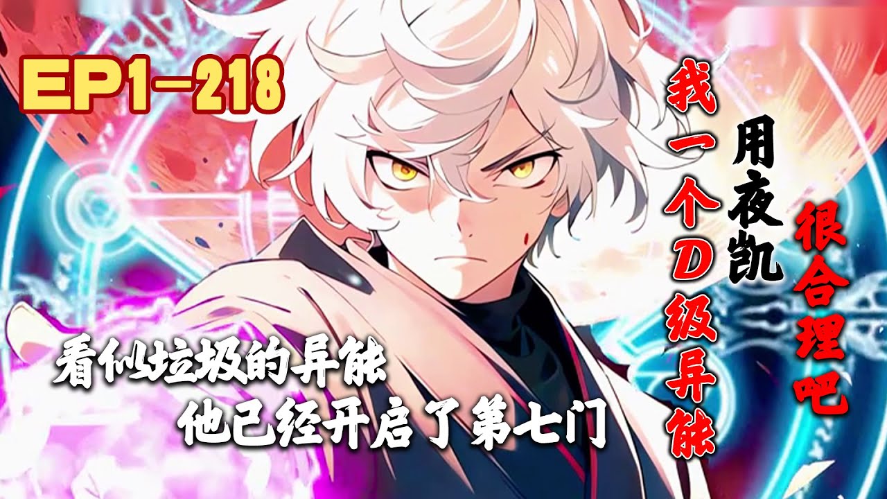 《我一个D级异能，用夜凯很合理吧》第1~218话 陈州意外穿越到灵气复苏的世界，每个人都有自己的异能。#AI漫画 #小说推文 #原创 #异能 #都市 #穿越 #系统 #阿星漫谈