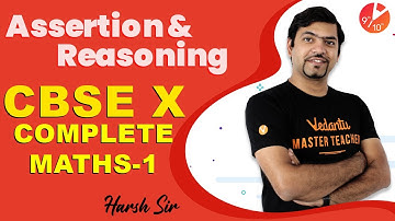 Assertion and Reasoning Questions MATHS Class 10 CBSE 2020 | New Type Questions 2020 | Vedantu