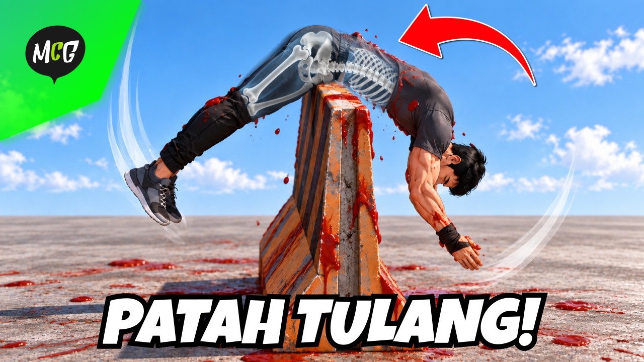 Salah Lompat Sedikit, Langsung Patah Tulang!