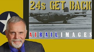 '24s Get Back'  B24 Liberator Battle Damage Landings, World War II AAF Heavy Bombers Training Film