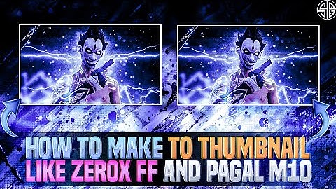 How To Make Thumbnail Like 😍 @Zerox FF / How to Make Free Fire Montage Thumbnail In Pscc🔥