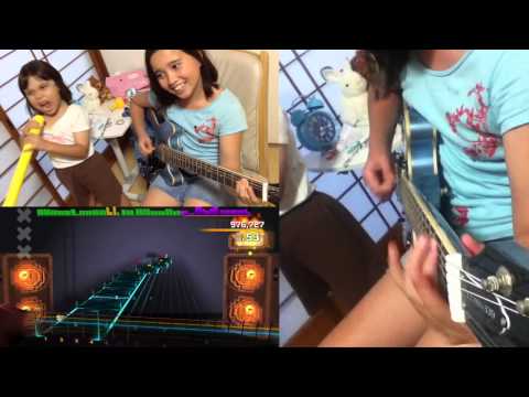 ROCKSMITH Audrey (10 anni) suona la chitarra - War Ensemble - Slayer - 97% ロ ッ ク ス ミ ス