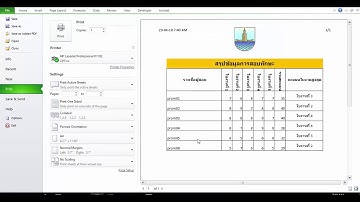 Excel สร้างโลโก้ องค์กร ที่ หัวกระดาษ
