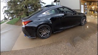 Installed RSR SUPER DOWNS and DELETED THE MUFFLER on LEXUS RC350 AWD