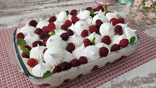 The famous RASPBERRY DREAM dessert! With the taste of ice cream! Without gelatin!