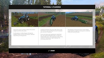 Farming Simulator 2015- Tutorial 1- Plowing