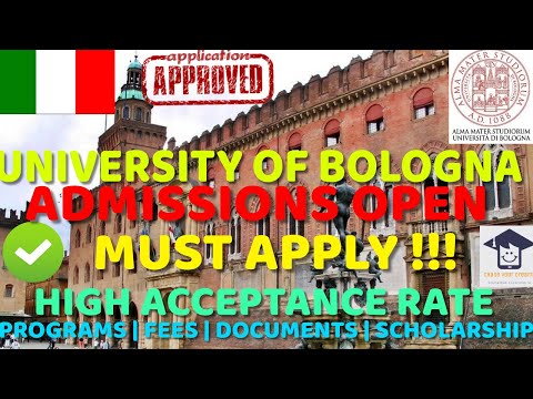 UNIVERSITY OF BOLOGNA | APPLICATIONS OPEN | FEES | PROGRAMS | SCHOLARSHIPS | DOCUMENTS