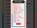 Basic word Meaning for daily use in hindi #shorts #english #wordmeaning #subscribe