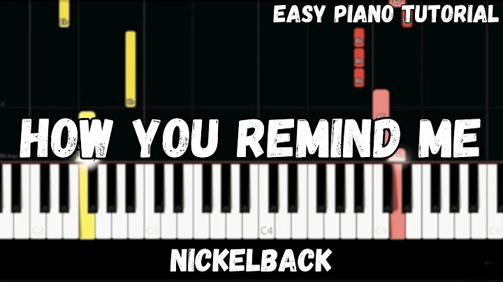 How You Remind Me Piano version - Piano performance video thumbnail
