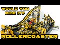 LEGO Technic Roller Coaster-ish Ride -- 17 motors -- With Gopro Shots