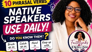 10 Essential Phrasal Verbs for Work & Everyday English | Speak More Naturally screenshot 2