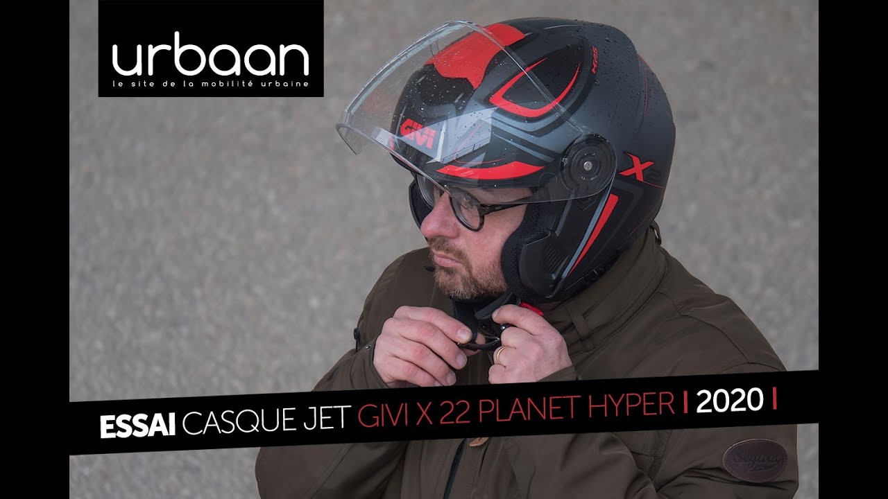 Essai Casque jet Givi X 22 Planet Hyper - 2020 - urbaanews - YouTube