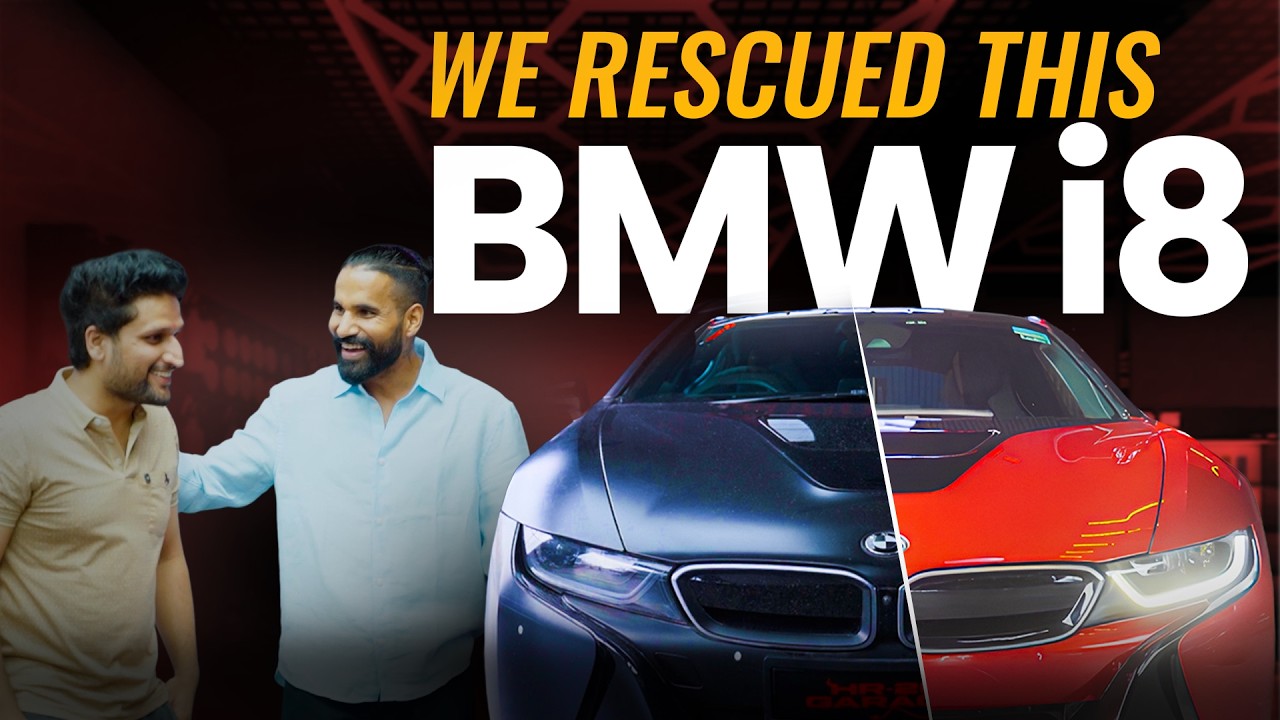 BMW i8 TRANSFORMATION | From Black to Red Beauty |  Supercar @ HR26 Garage