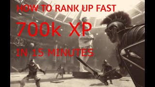 Ryse: Son of Rome 700k XP in 15 minutes (about 14 ranks)
