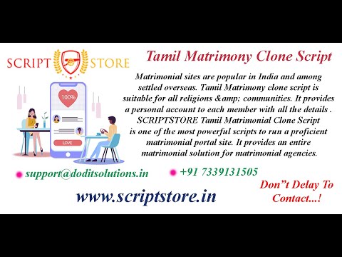 Tamil Matrimony Script | Matrimony Clone Script | Readymade Clone Script